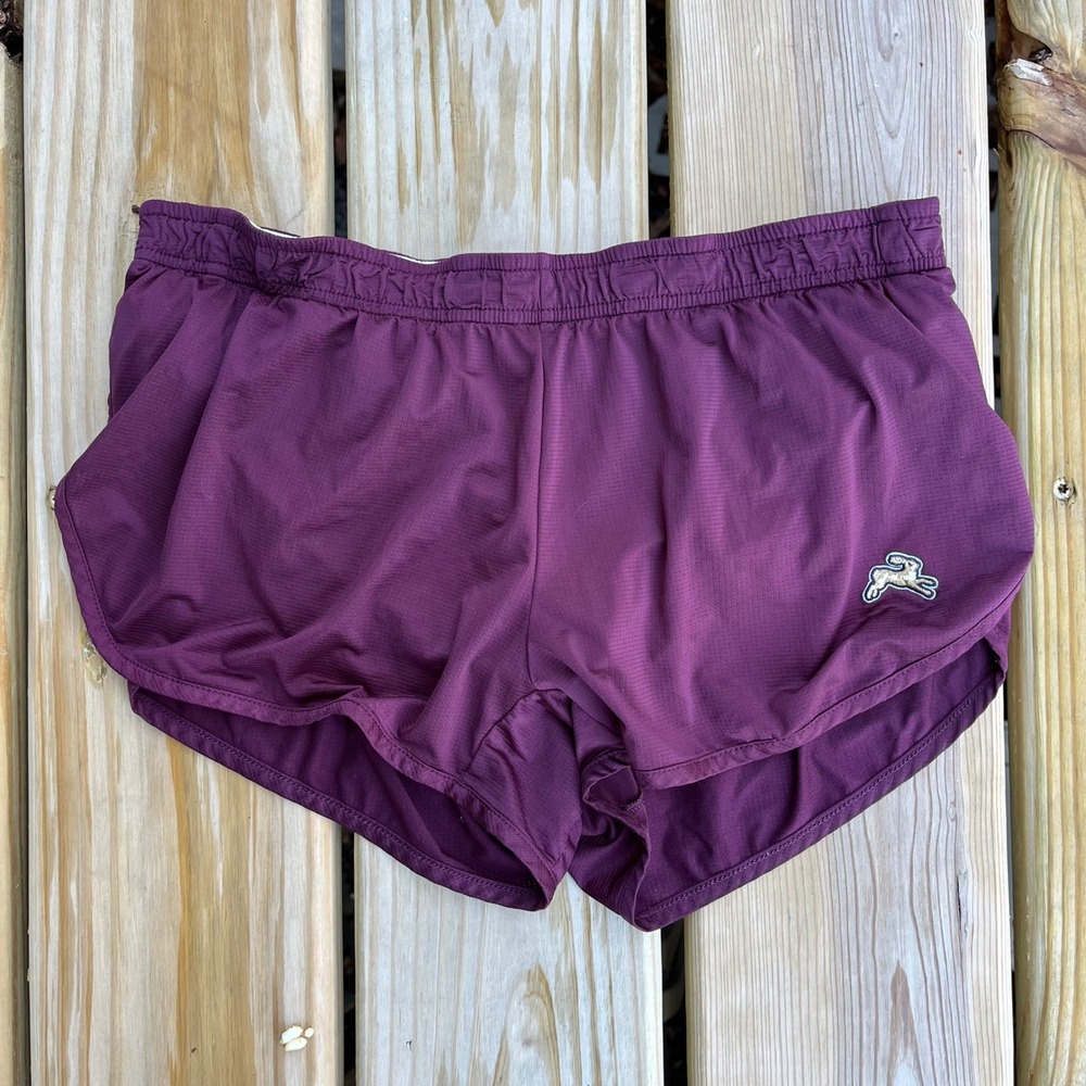 Tracksmith Shorts Mesh Running Red Maroon Burgundy Brief Lined Womens Small